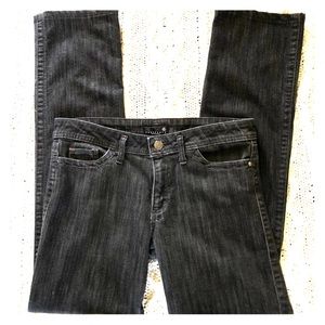 Sanctuary Steel/Black bootcut Jeans.